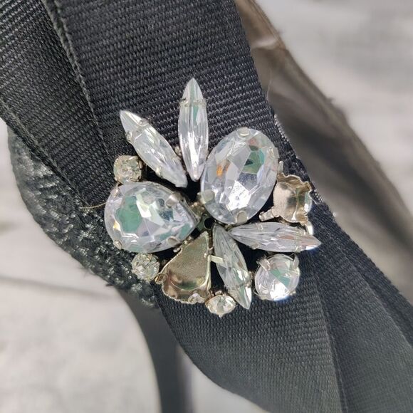 Vince Camuto 'Beauty' Heels w/ Crystal Rhinestone Lace Bow Sz 7.5 Pumps - Picture 12 of 16